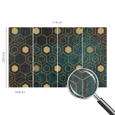 Tapeta fotograficzna samoprzylepna z geometrycznym wzorem heksagonów