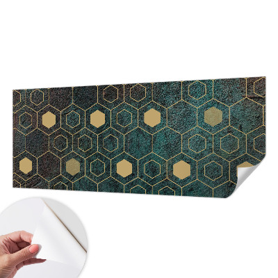 Tapeta fotograficzna samoprzylepna z geometrycznym wzorem heksagonów