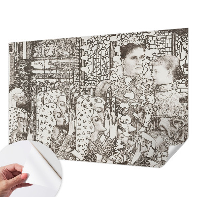 Nowoczesna fototapeta do salonu Kwiatowe portrety