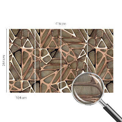 Dekoracyjna fototapeta na ścianę z geometrycznym wzorem