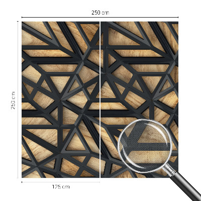 Fototapeta samoprzylepna z nadrukiem z geometrycznym połączeniem wzorów