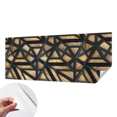 Fototapeta samoprzylepna z nadrukiem z geometrycznym połączeniem wzorów