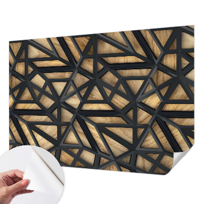 Fototapeta samoprzylepna z nadrukiem z geometrycznym połączeniem wzorów