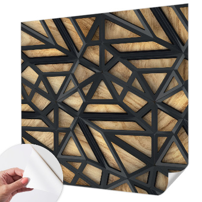 Fototapeta samoprzylepna z nadrukiem z geometrycznym połączeniem wzorów