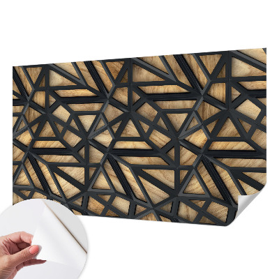 Fototapeta samoprzylepna z nadrukiem z geometrycznym połączeniem wzorów