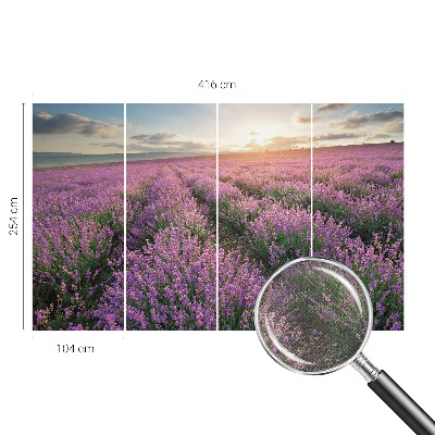 Tapeta fotograficzna samoprzylepna z motywem lawendowych pól