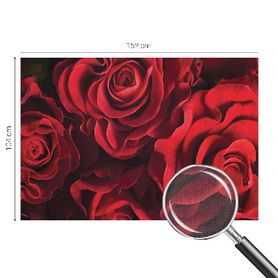 Nowoczesna fototapeta do salonu z czerwonymi różami