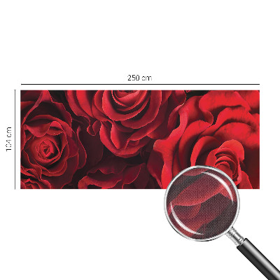 Nowoczesna fototapeta do salonu z czerwonymi różami