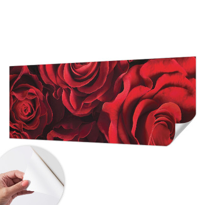 Nowoczesna fototapeta do salonu z czerwonymi różami