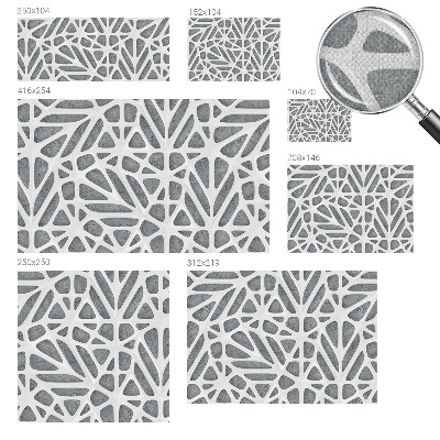 Fototapeta samoprzylepna z nadrukiem z geometrycznym motywem sieci