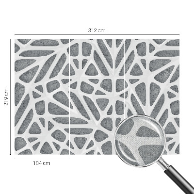 Fototapeta samoprzylepna z nadrukiem z geometrycznym motywem sieci