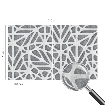 Fototapeta samoprzylepna z nadrukiem z geometrycznym motywem sieci