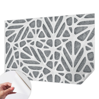 Fototapeta samoprzylepna z nadrukiem z geometrycznym motywem sieci