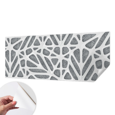 Fototapeta samoprzylepna z nadrukiem z geometrycznym motywem sieci