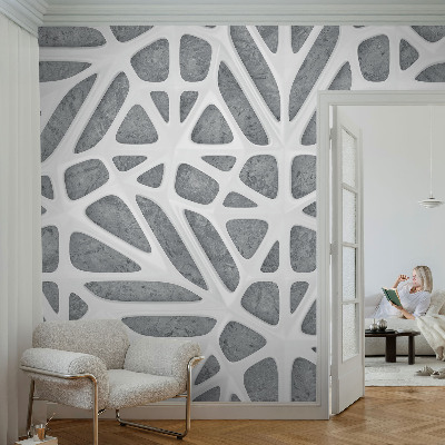 Fototapeta samoprzylepna z nadrukiem z geometrycznym motywem sieci