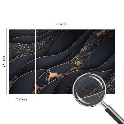 Tapeta fotograficzna z motywem eleganckich fal