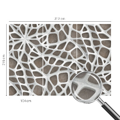 Tapeta fotograficzna samoprzylepna z geometrycznym wzorem sieci