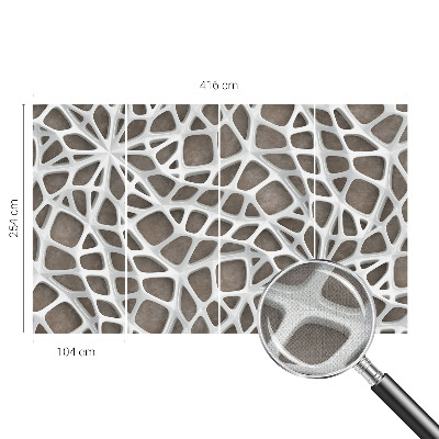 Tapeta fotograficzna samoprzylepna z geometrycznym wzorem sieci