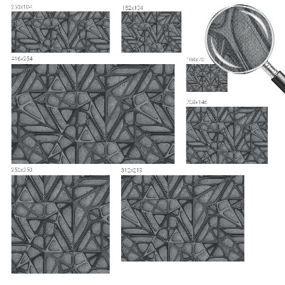 Fototapeta samoprzylepna z nadrukiem z geometrycznym wzorem