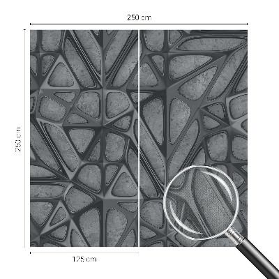 Fototapeta samoprzylepna z nadrukiem z geometrycznym wzorem