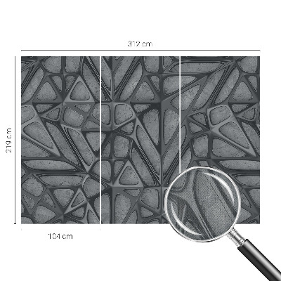 Fototapeta samoprzylepna z nadrukiem z geometrycznym wzorem
