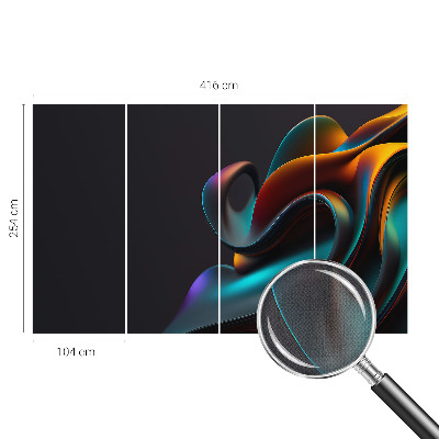 Tapeta fotograficzna samoprzylepna z kolorowym wzorem wiru