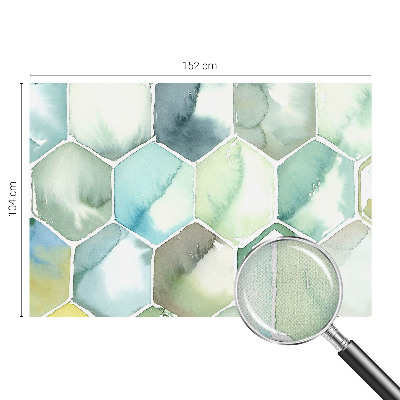 Tapeta fotograficzna z wzorem pastelowych sześciokątów