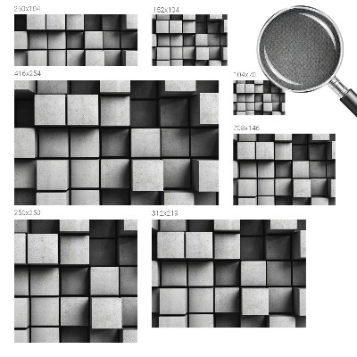 Fototapeta samoprzylepna do sypialni z geometrycznym wzorem sześcianów