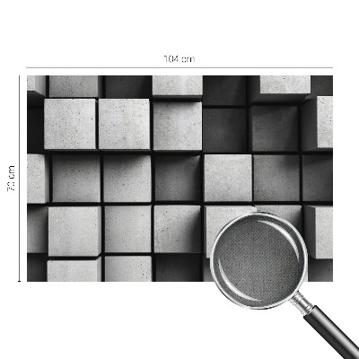 Fototapeta samoprzylepna do sypialni z geometrycznym wzorem sześcianów