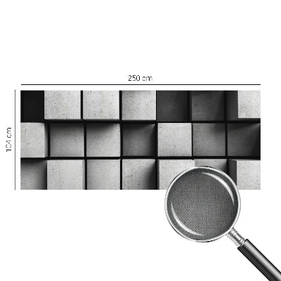 Fototapeta samoprzylepna do sypialni z geometrycznym wzorem sześcianów
