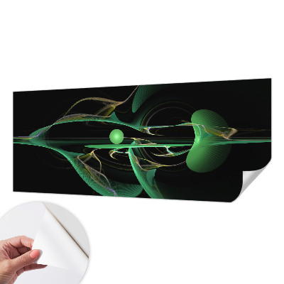 Dekoracyjna fototapeta na ścianę z motywem zielonych fal