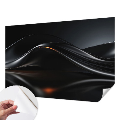 Tapeta fotograficzna z motywem metalicznych fal