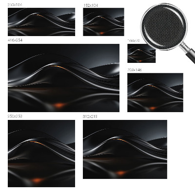 Tapeta fotograficzna z motywem metalicznych fal