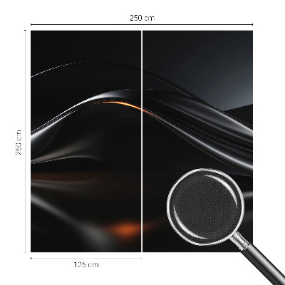 Tapeta fotograficzna z motywem metalicznych fal