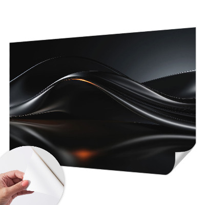 Tapeta fotograficzna z motywem metalicznych fal