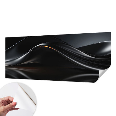Tapeta fotograficzna z motywem metalicznych fal