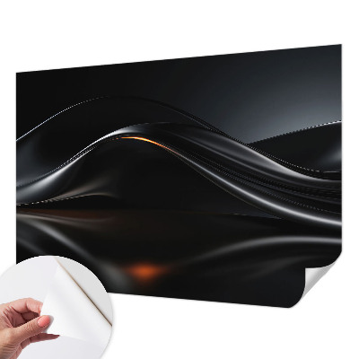 Tapeta fotograficzna z motywem metalicznych fal