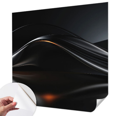 Tapeta fotograficzna z motywem metalicznych fal