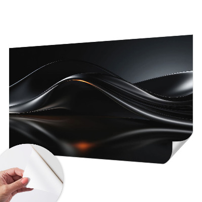 Tapeta fotograficzna z motywem metalicznych fal