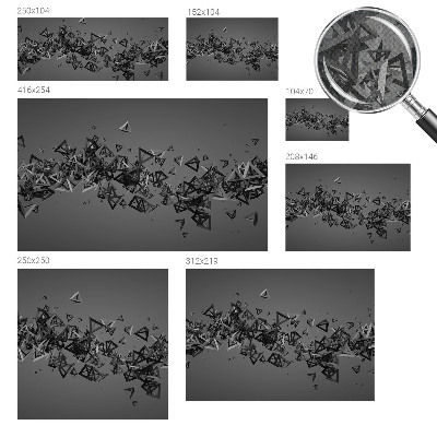 Nowoczesna fototapeta do salonu z geometrycznym abstrakcyjnym wzorem