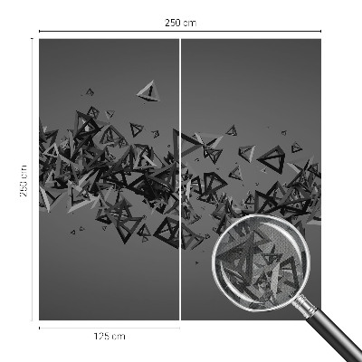 Nowoczesna fototapeta do salonu z geometrycznym abstrakcyjnym wzorem
