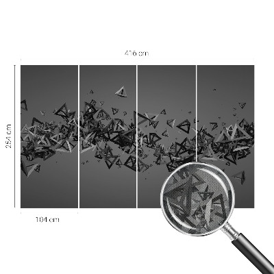 Nowoczesna fototapeta do salonu z geometrycznym abstrakcyjnym wzorem