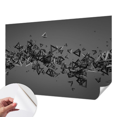 Nowoczesna fototapeta do salonu z geometrycznym abstrakcyjnym wzorem