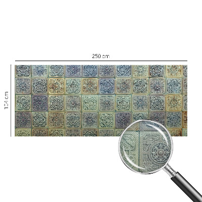 Fototapeta samoprzylepna do sypialni z motywem geometrycznych kafli