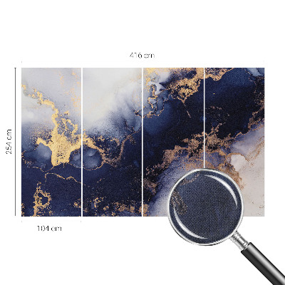 Tapeta fotograficzna samoprzylepna z motywem granatowych fal
