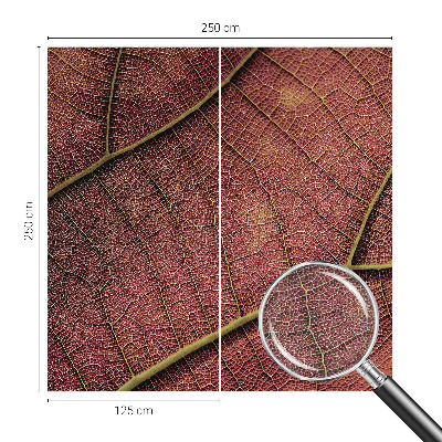 Dekoracyjna fototapeta na ścianę z liściastą teksturą