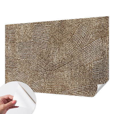 Fototapeta samoprzylepna do sypialni ze wzorem strukturalnych linii