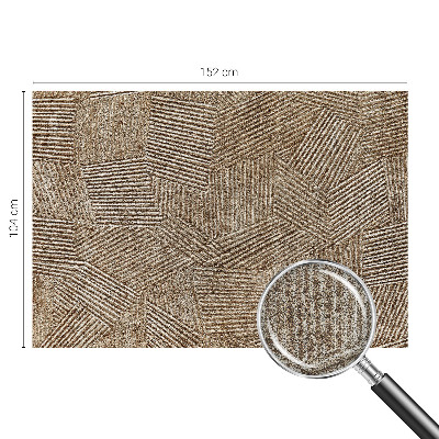 Fototapeta samoprzylepna do sypialni ze wzorem strukturalnych linii