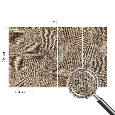 Fototapeta samoprzylepna do sypialni ze wzorem strukturalnych linii