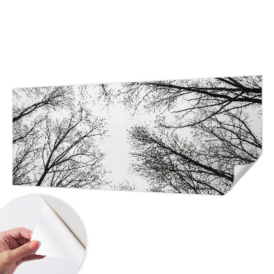 Nowoczesna fototapeta do salonu z motywem nagich gałęzi